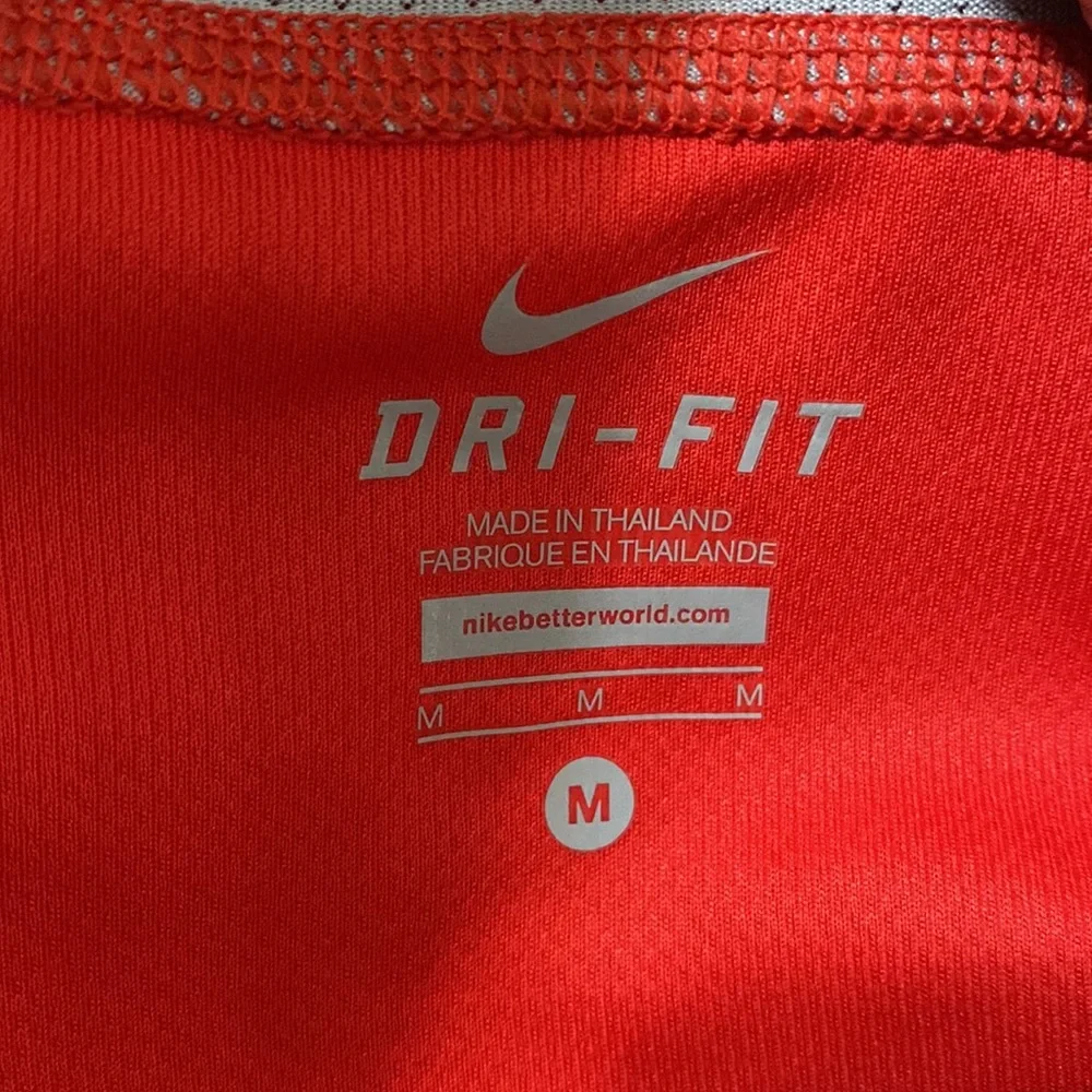 Nike fast pace dri-fit performance running long sleeve mesh inset top size M